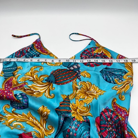 VINTAGE VICTORIA’S SECRET GOLD LABEL MERMAIDCORE CHEMISE SLIP DRESS & ROBE SZ M - Picture 9 of 9